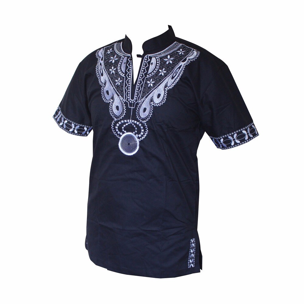 Dashiki t-Shirt pour homme musulman, africain, Haute Tribal brodé Ankara