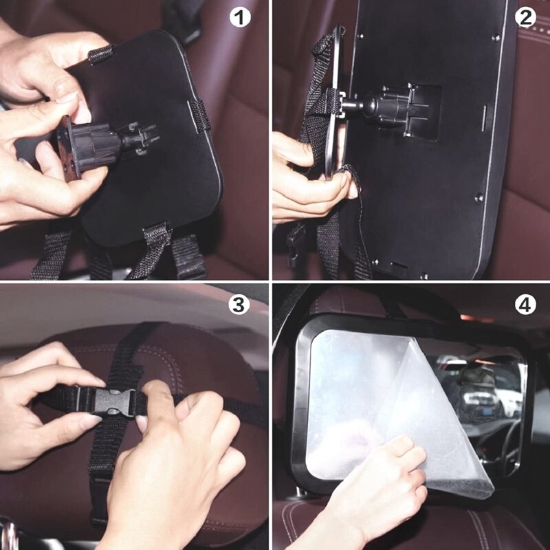 Espejo retrovisor para asiento de coche de bebé, espejo de seguridad para bebé