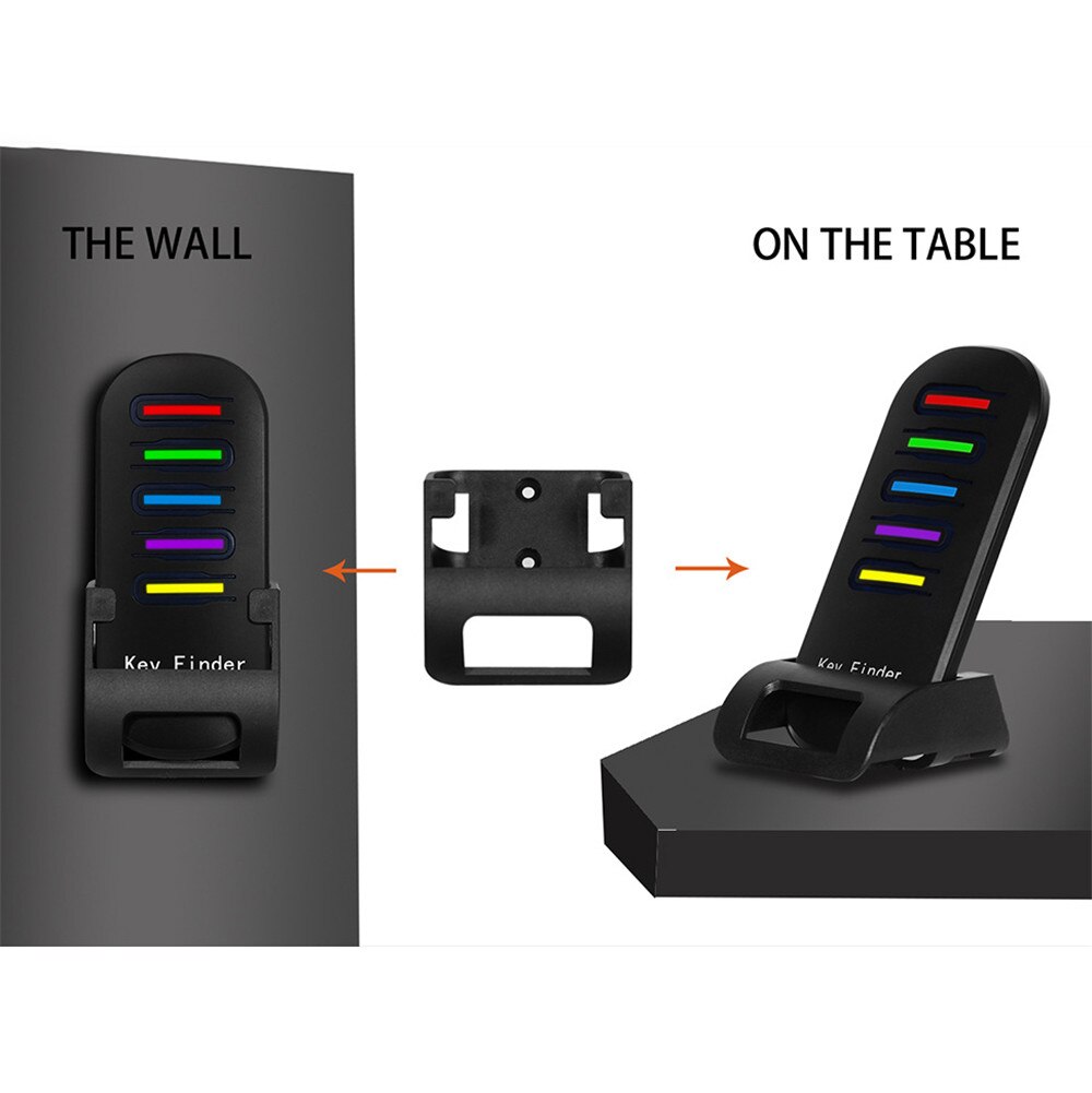 Wireless Pet Tracker Key Finder Remote Key Locator Phone Wallets Anti-Lost 5 Receivers and 1 Dock