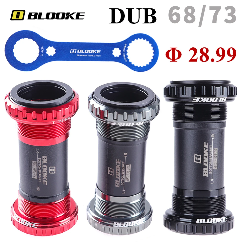 BSA DUB BB-soporte inferior BSA68 para bielas y bielas de SR-AM, 3 colores, 68/73mm, 28,99mm, movimiento Central, rosca sellada, 2 rodamientos