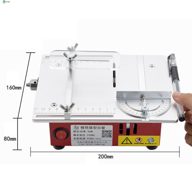 Mini multifunctional table saw PCB small desktop cutting machine diy model woodworking household mini electric saw