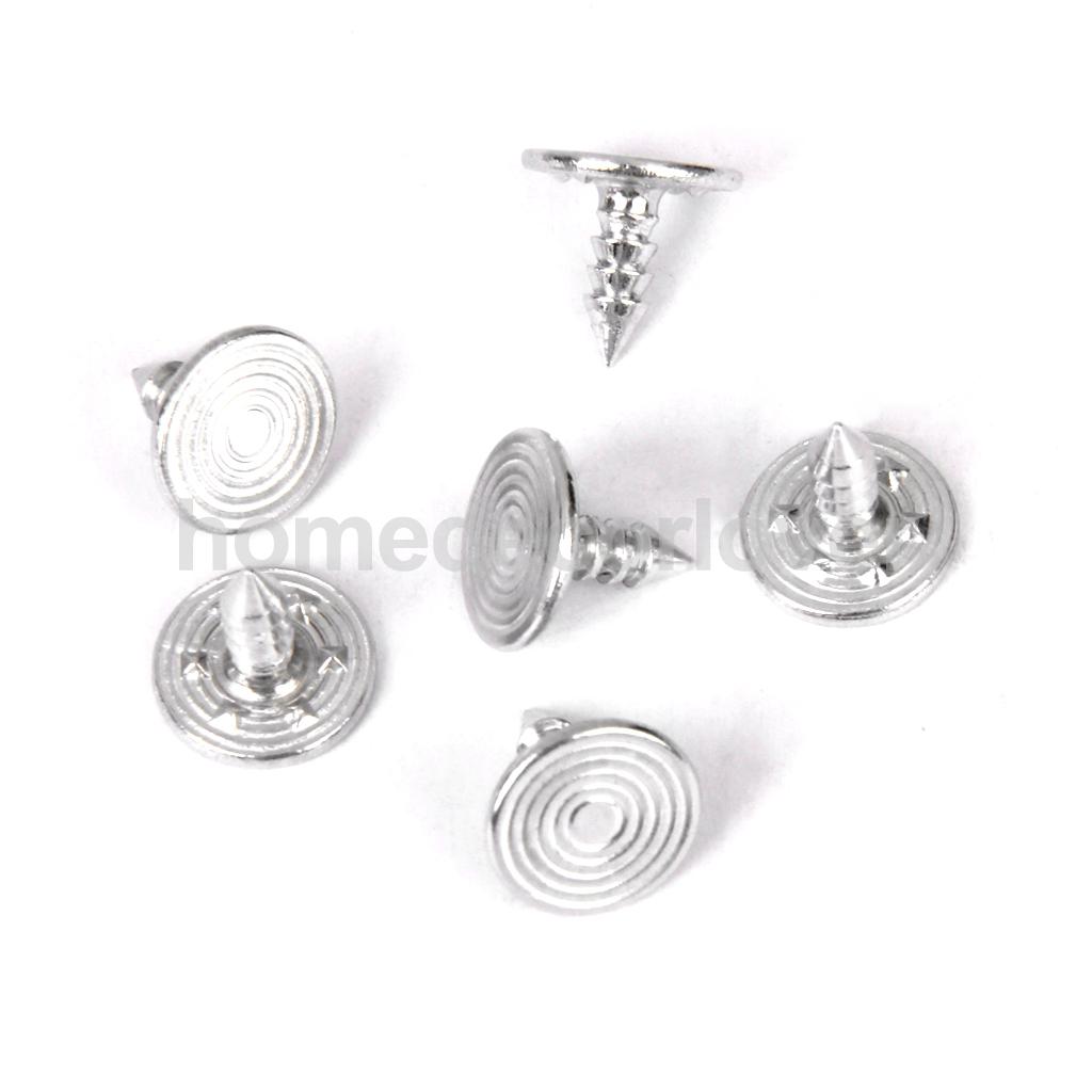 6 sets 20mm denim jeans knutselknopen, hamer erop, geen naaien, zilver, doe-het-zelf reparatie