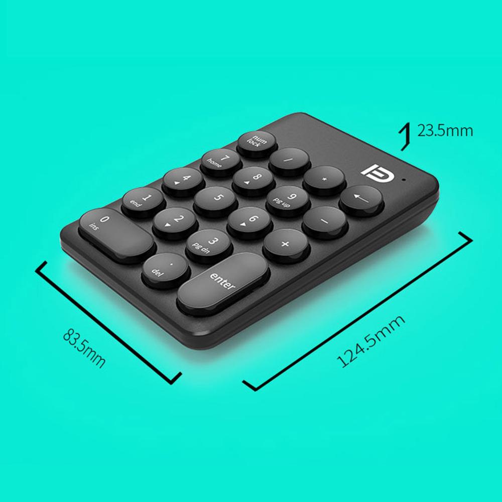 Wireless Number Keypad Accounting Keyboard ireless Digital Keyboard USB Number Pad 18 Keys Mini Numeric Keypad For Laptop PC