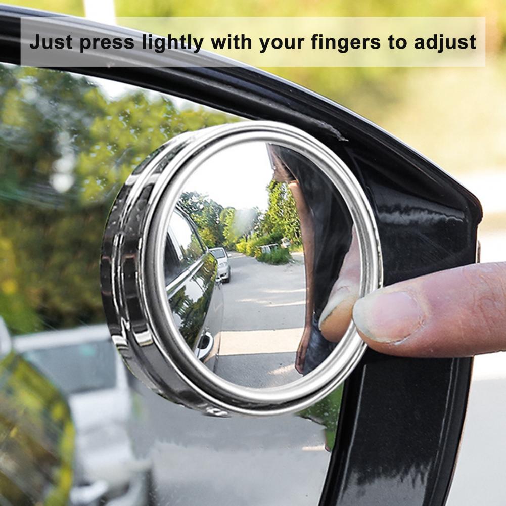 1Pair Rear View Mirror Solid Adjustable Car Rear View Mirror Universal Fit Firmly Stick Car Door Mirrors