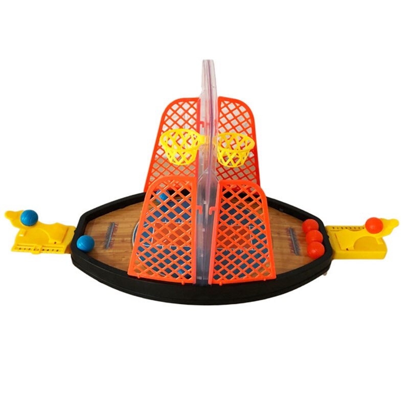 Mini juego de mesa de proyección de dedos deportivos de dos vías, cancha de baloncesto, interacción entre padres e hijos