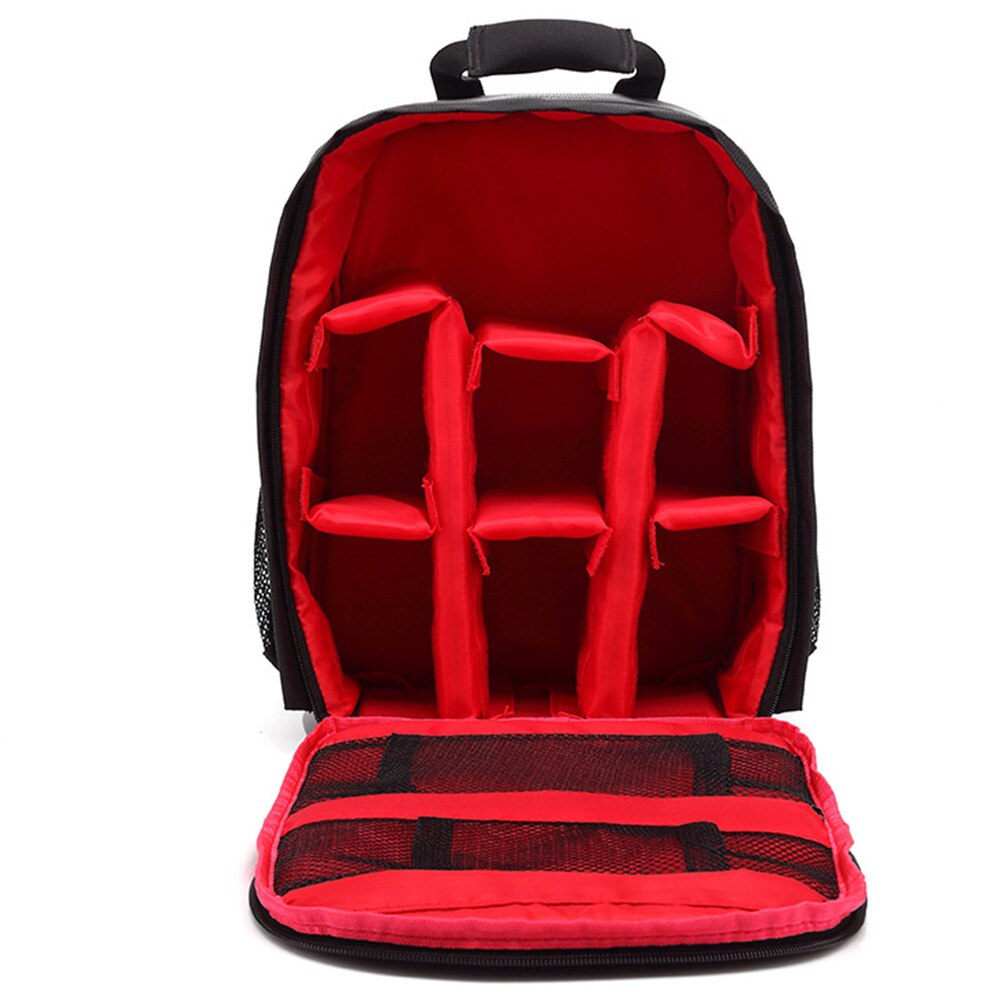 Waterdichte SLR Rugzak Digitale Camera Tas Outdoor multifunctionele Shockproof Camera Rugzak voor Nikon Canon SLR Camera Lens Bag: Red