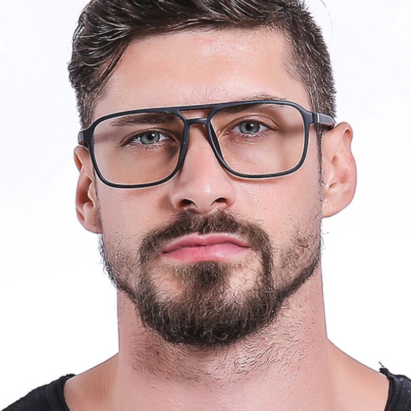 1PC Anti Blue Light Blocking Filter Reduces Digital Eye Strain Men Optical Eye Glasses Frame Clear Lens Eyewear