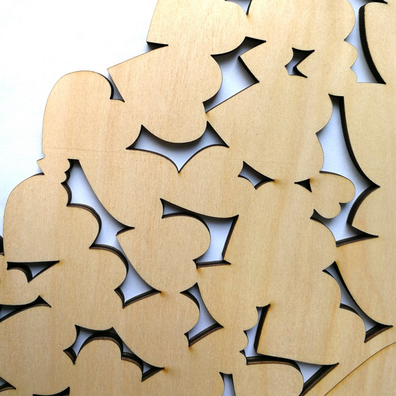 Wooden Heart Shaped Wedding Message Board, Wedding Bookmarks, Wedding Guest Sign In Wall Hanging Crafts