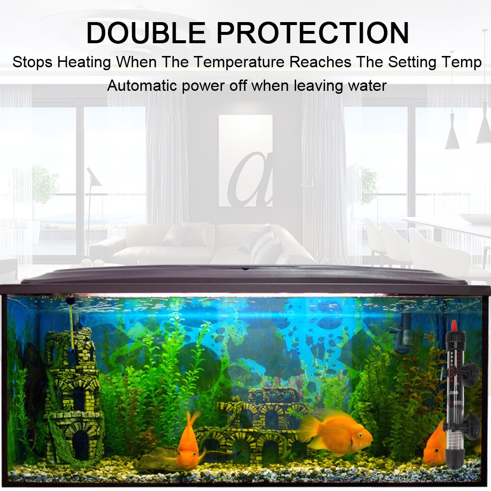 Fish Tank Water Heating Rod EU 220v-240v 25W Aquarium thermostat Temperature Heater Rod Submersible Heater Aquarium Accessories