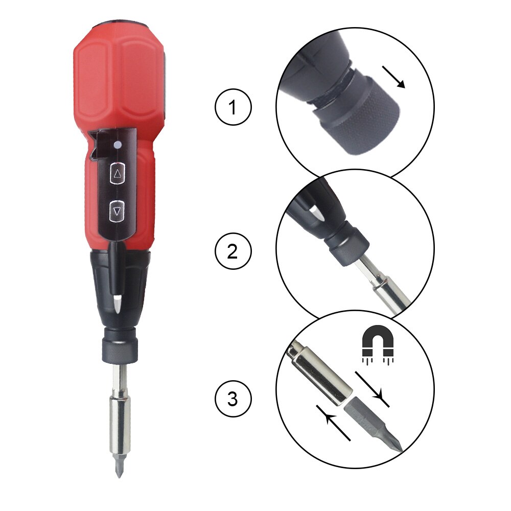 bit til elektrisk skrutrekkersett batteridrevet bormaskin ladedrill med 8/10 stk børsteløs skrutrekker reparasjon elektrisk verktøy