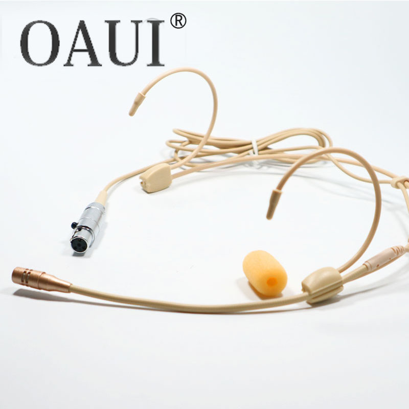 Original Cardioid Headset Microphone Best Sound For Shure Sennheiser MiPro AKG Mini 3Pin TA3F 4Pin TA4F 3.5mm Lock