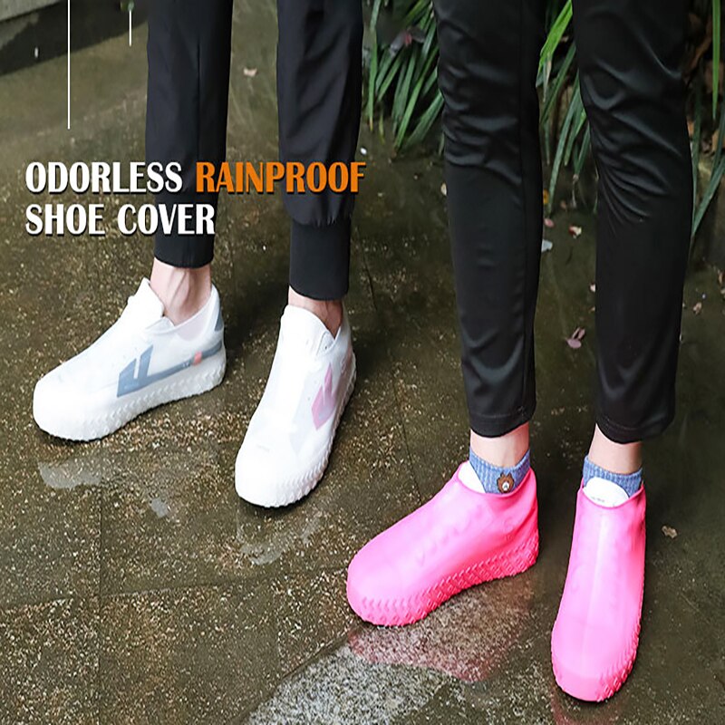 Outdoor latex schuh Stiefel Abdeckung Unisex Anti-slip Mehrweg Latex Schuh Abdeckungen Männer Frauen Wasserdichte Regen Boot Über schuhe