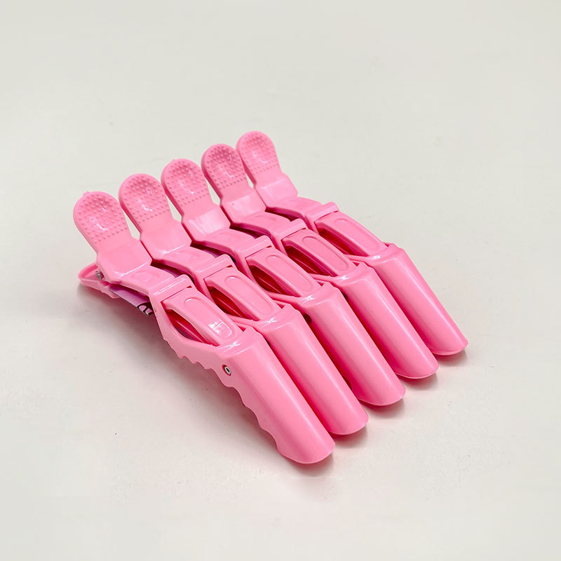 Pinzas de pelo de cocodrilo de plástico, pinzas de peluquería, pinza para el pelo, peluquero , horquillas de estilismo, pasadores, accesorios para el cabello: Gris