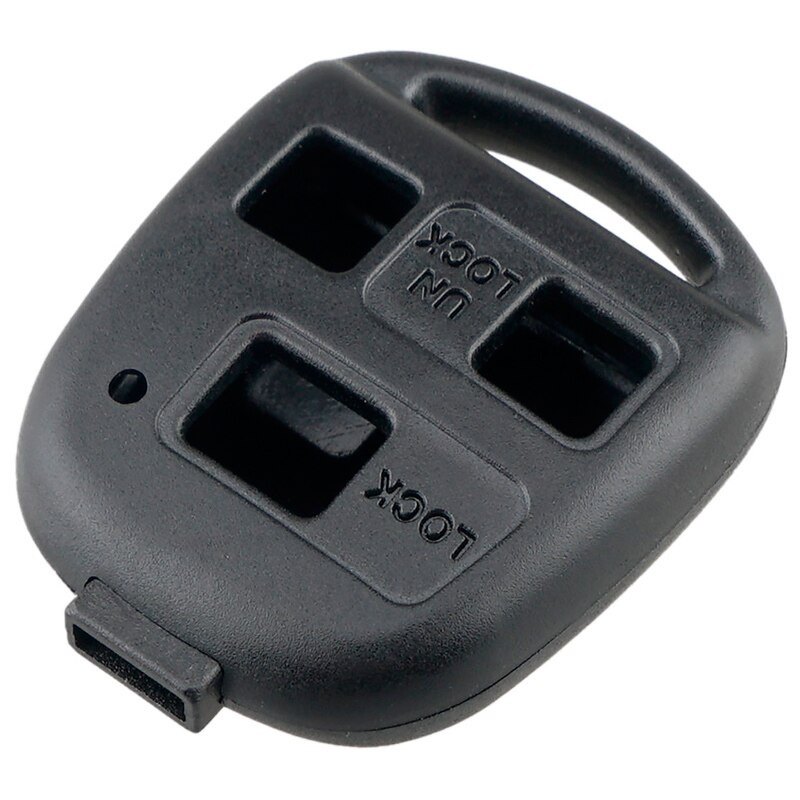 Remote Key Fob Shell Case di ricambio per Corolla per CAMRY Matrix RAV4 ( nero) + portachiavi