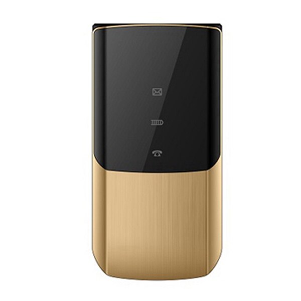 Tkexun NK2720 Slanke Clamshell Mobiele Telefoon Voor Oude Senior Mensen Flip Sleutel Dual Sim (Us Plug): Gold