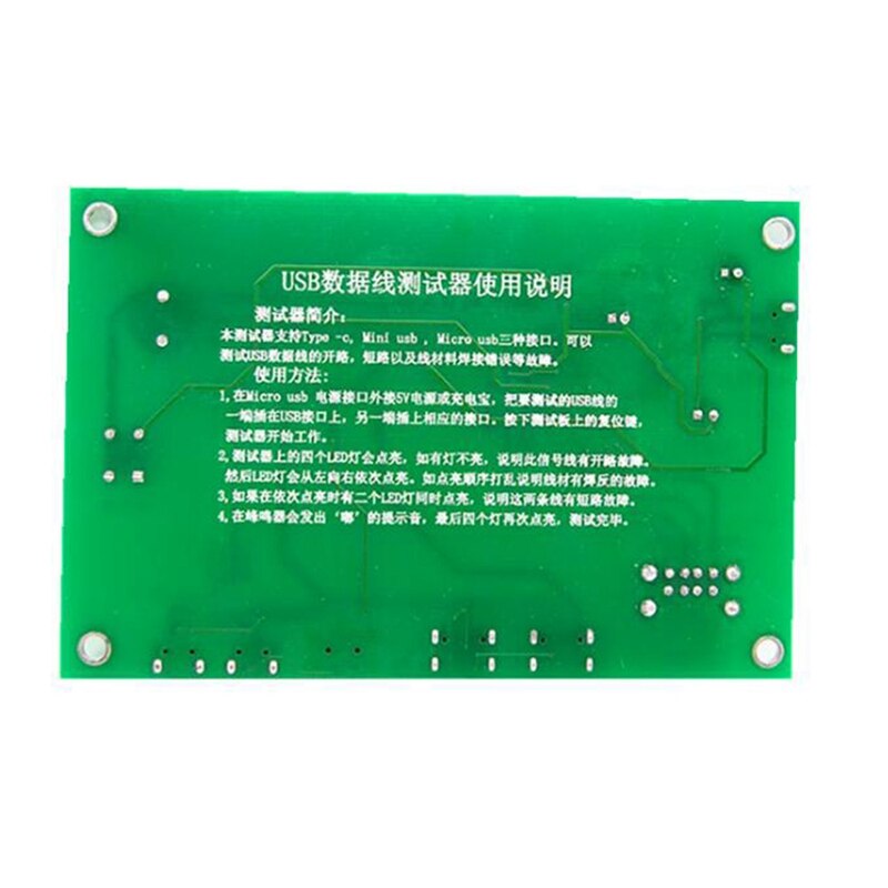 Usb Kabel Tester, data Wire Test Armatuur Precieze Type-C/Mini Usb/Micro-Usb Usb Kabel Tester Oplaadkabel tester