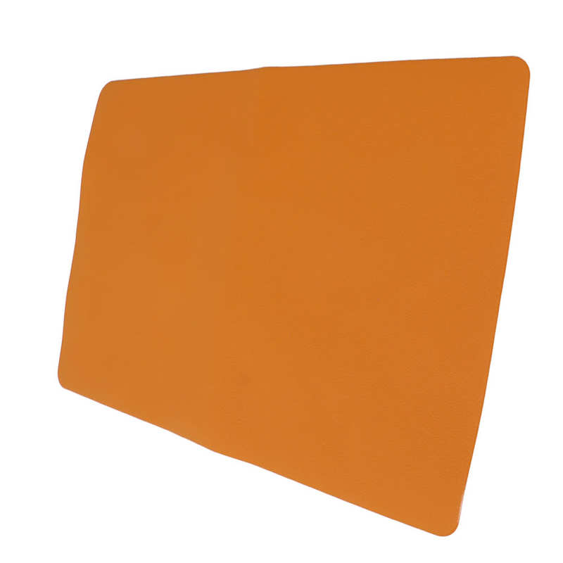 Nail Mat Orange Manicure Mat Double Sided Leather for Nail Salon for Home