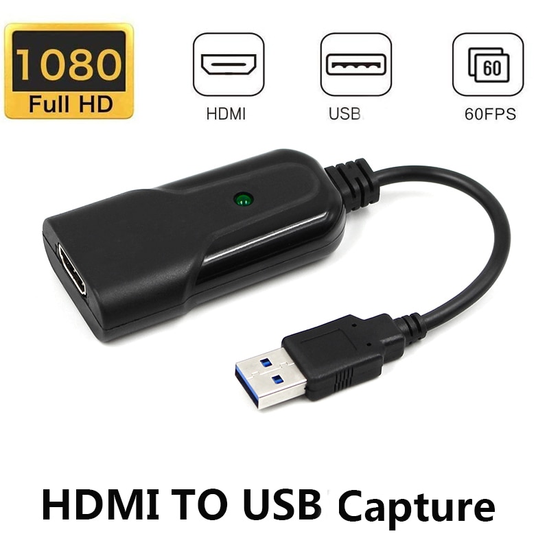 Usb 2.0 to hdmi video catpure kort usb 2.0 hd 1- vejs videokort konverter adapter til windows xp/vista /7/8/10 med cd