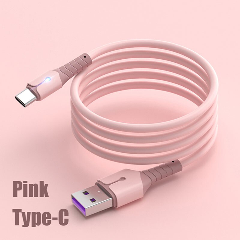5a usb-typ-c-schnellladekabel für samsung Galaxis  a51 a50 s20 a41 a8 a30s a70, 1m usb-c-ladekabel für  a22 a32 a42 a52: Flüssiges rosa typ c / 0.25m