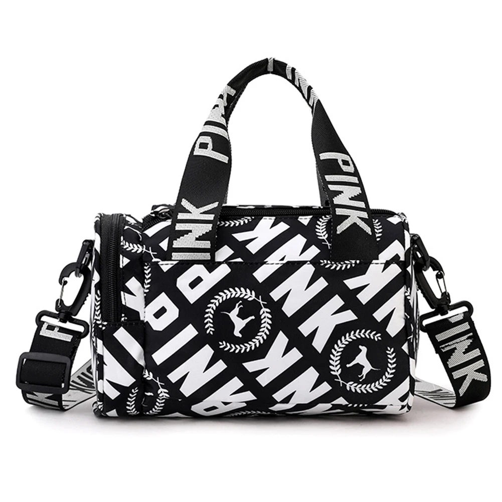 Mochila esportiva feminina multifuncional pequena bolsa de treinamento de fitness resistente ao desgaste alça ajustável com zíper para viagens natação: Preto