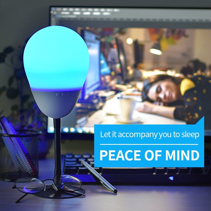 LED RGB Colorful Light Bluetooth Speaker Entertainment Funny Speaker Funny Color Changing Decompression Toy Bluetooth Audio
