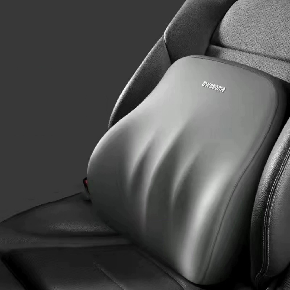 Ergonomic Car Neck Pillow Anti-fatigue Adjustable Protective Lumbar Support Memory Cotton Multifunctional Neck Rest Cushion Home: WHITE