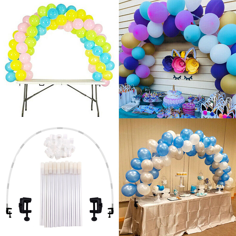 Conjunto de arco de globos grande, soporte de columna, marco de Base, Kit de decoración para de cumpleaños y boda, SEC88