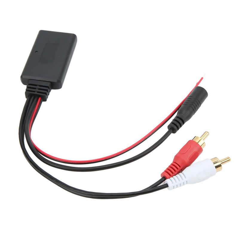 Hands Free Microphone ABS Car Bluetooth AUX IN Adapter for Pioneer with 2RCA Audio Port for Kenwood