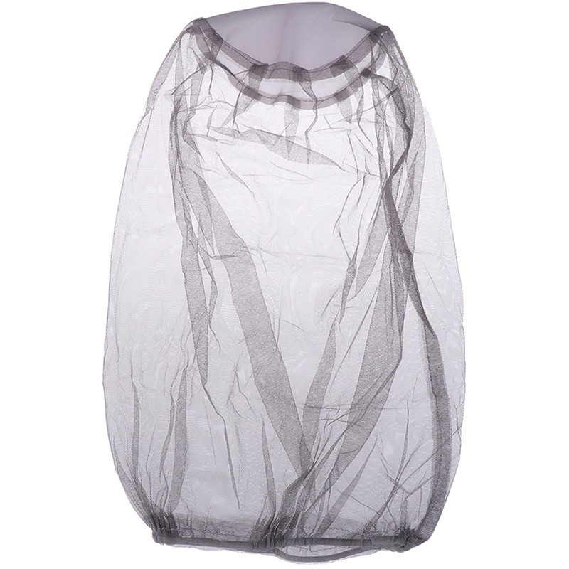 Cabeça ao ar livre máscara facial chapéu net capa anti-mosquito elástico mosquiteiro boné de viagem respirável cabeça malha cobre boné de pesca redes: CÉU AZUL