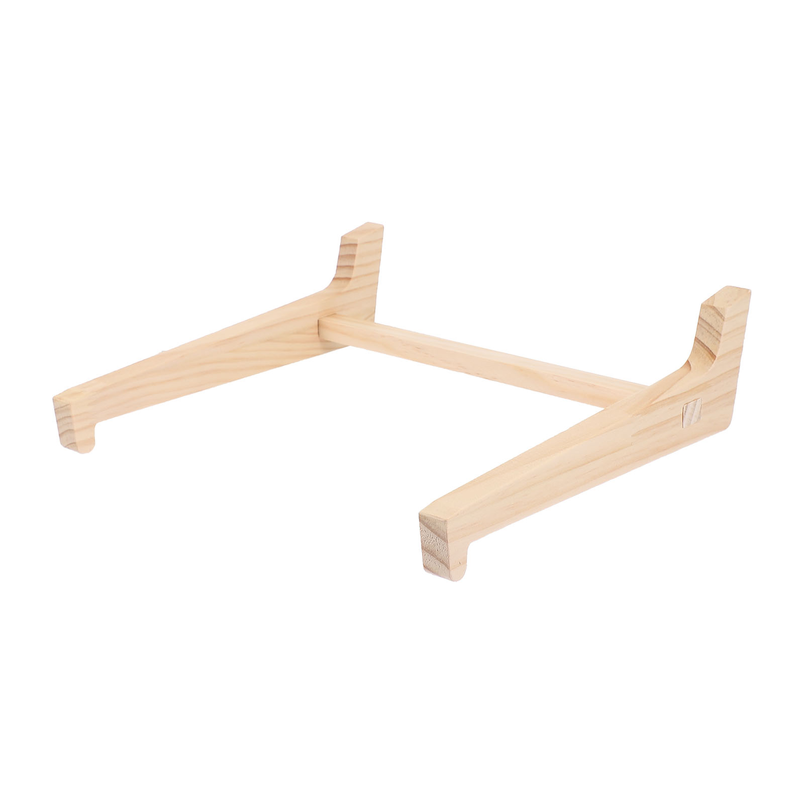 Tabletop Laptop Stand Wooden Laptop Holder Desktop Computer Stand Wood Base