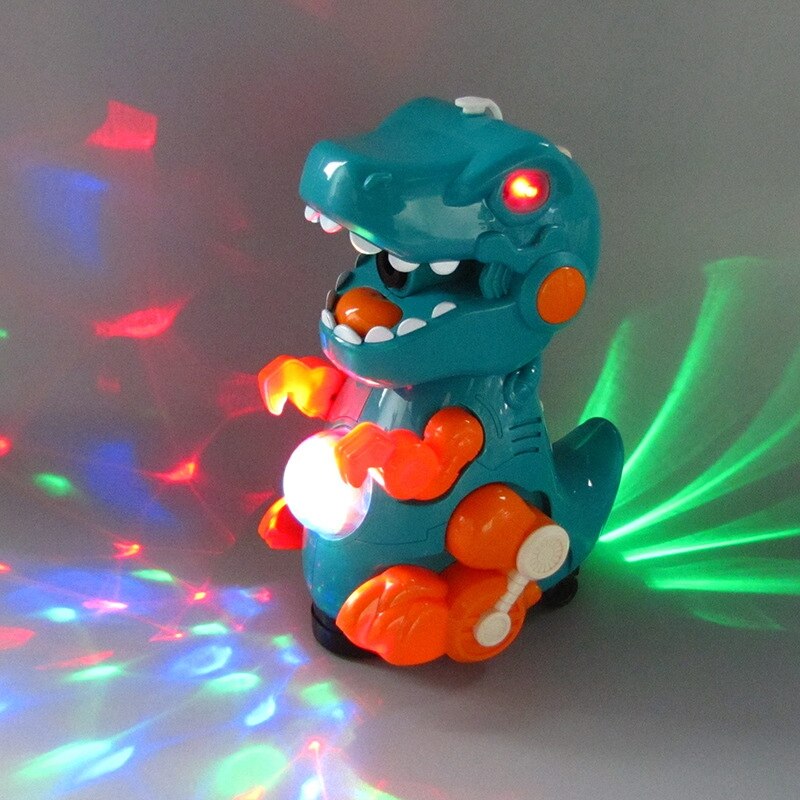 Bubble Machine Dinosaurus Bubble Blower Lopen & Verblijf Nog Twee Instellingen Muziek & Licht Bump Functie Peuter Speelgoed Voor Kids