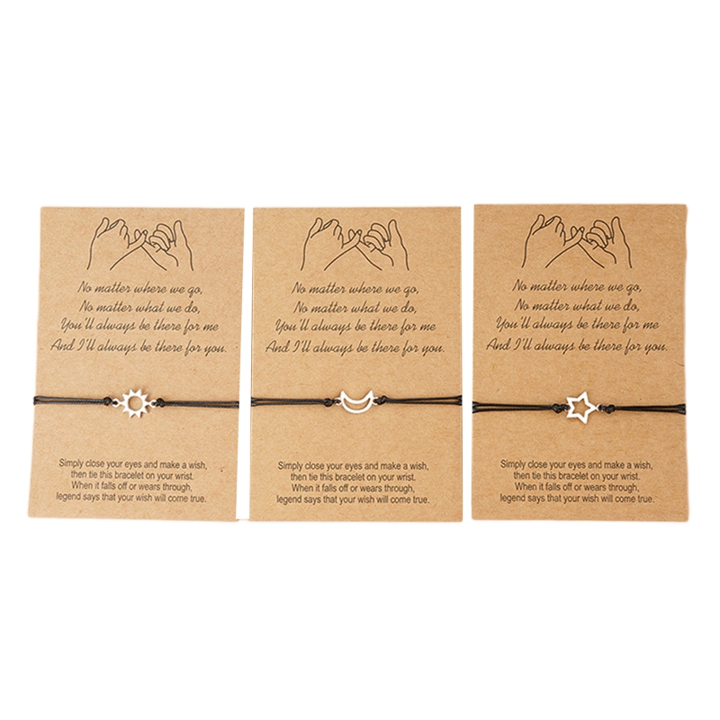 Mother &amp; Daughter Bracelets Set Mommy &amp; Me Heart Matching Wish Bracelets Forever Love Bracelets Holidays D5QB: 002-S