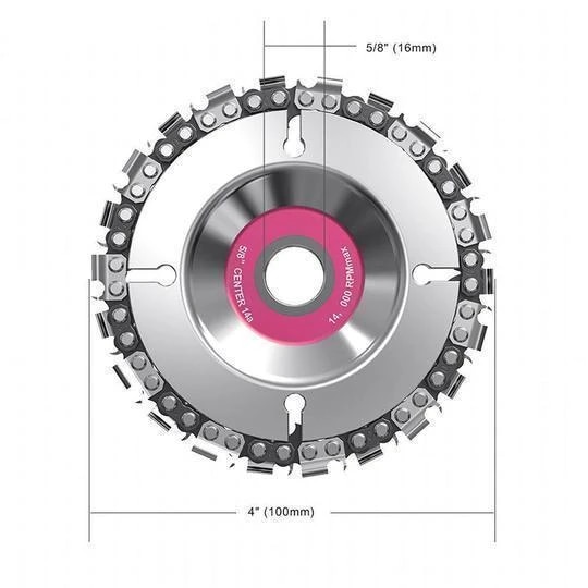 Grinder Wood Carving Chain Disc Wood Carving Disc Woodworking Chain Grinder Chain Saws Disc Chain Plate Tool 5 Inch 4 inch