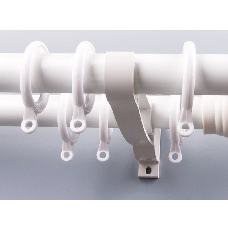 2 pièces/ensemble Double tringle à rideau supports porte-matériel de fenêtre décor à la maison H3CF