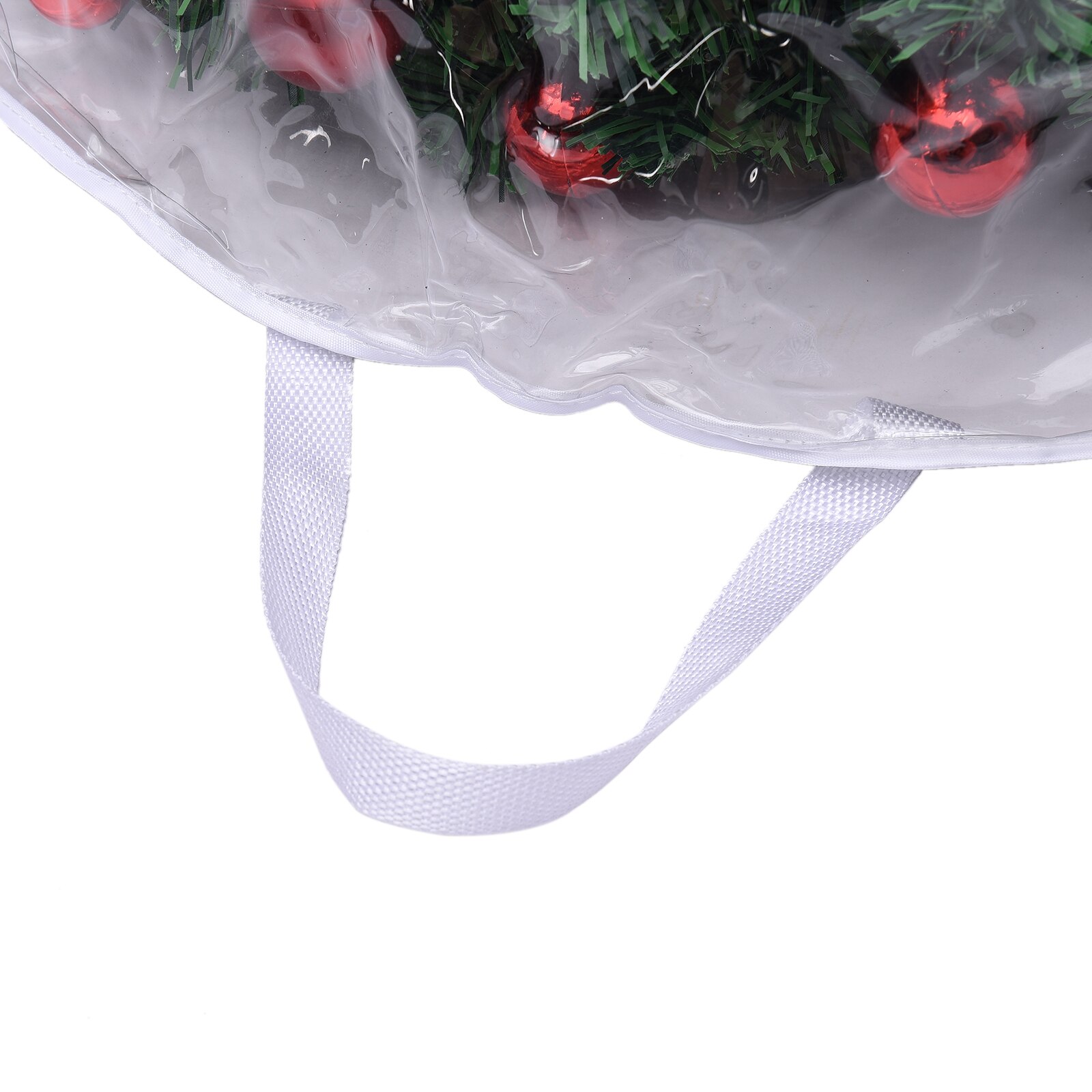 Storage Bag Wreath Unzipping Collapsible Garland Portable Plastics Fold Transparent