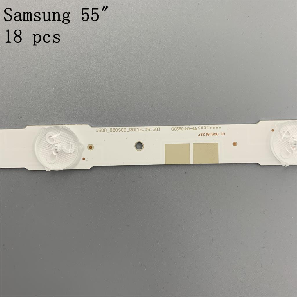 LED Backlight strip 14 lamp For Samsung 55" TV UE55JU6800KXXU UE55JU6800 V5DR_550SCA_R0 V5DR_550SCB_R0 BN96-38481A UE55JS7200U
