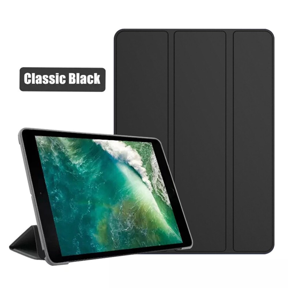 El caso para el iPad 3 10,5 Pro PU cuero Tablet funda para Apple iPad aire 3rd generación A2153 A2123 con Smart sueño: Black / iPad Air 3 2019