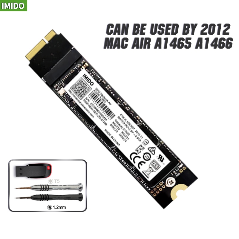 Nuovo SSD DA 256GB per Il 2012 Macbook aria A1465 A1466 Md231 Md232 Md223 Md224 solido stato unità Mac SSD