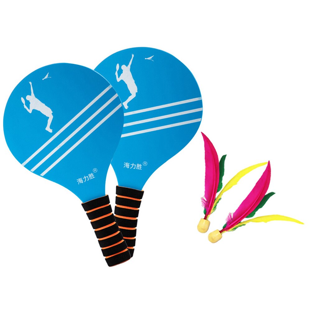 1 Set Chic Funny Useful Board Badminton Racket for Family Outdoor