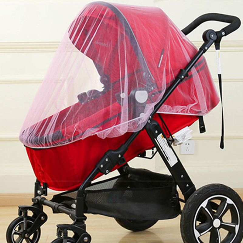 Mosquiteiro para carrinho de bebê, rede de proteção de malha, cobertura completa, mosquiteiro, diâmetro 150cm: Rosa