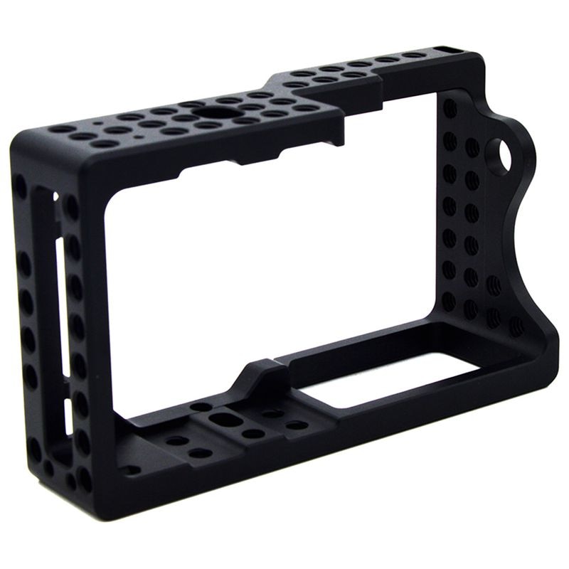 Video Camera Cage Stabilizer Protector for BMPCC Camera to Mount Microphone Monitor Tripod LED Light: Default Title