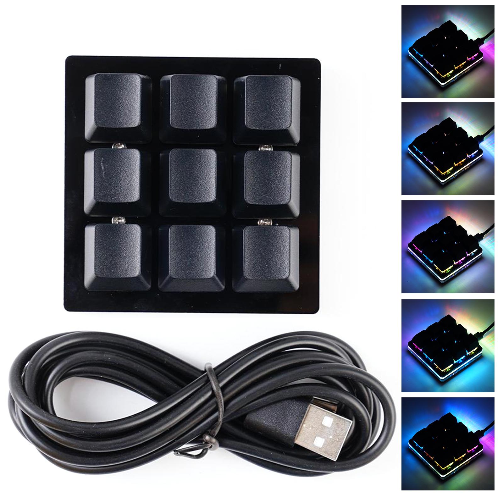 USB Programming Macro Custom Mechanical Keyboard RGB 24/16/12/9/8/4/3/2 Key Copy and Paste DIY Gaming Mini Keypad Macropad: camel