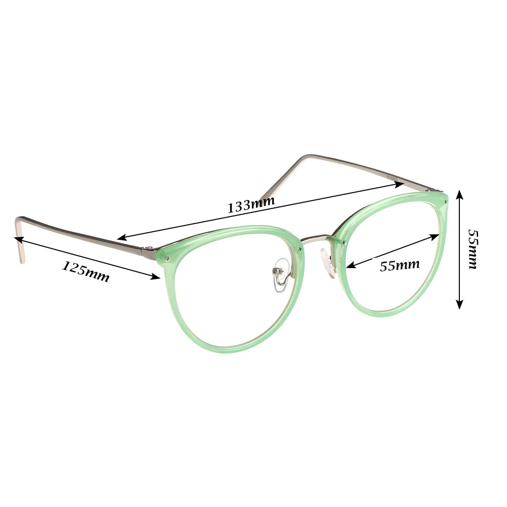 1pc nærsynethed optiske linse briller kvinder trendy metal rammer briller mænd klassiske klare linser vision pleje briller