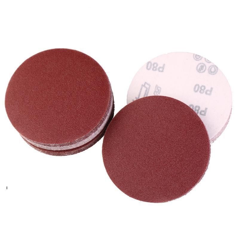 40pcs Red Round Sandpaper Self-adhesive Sanding Paper For Sander 5" 125mm Grits 320/400/600/800/1000/1200/1500/2000
