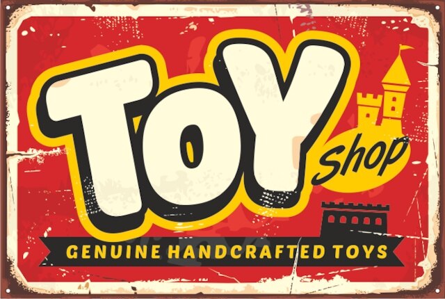 Toymakers Retro Vintage Houten Poster 397549747