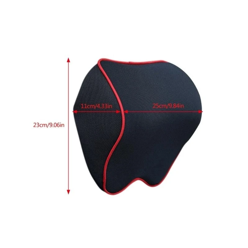Memory Foam Car Neck Pillow Comfortable Breathable Headrest for Commuters Removable Cover for Travel Office Use