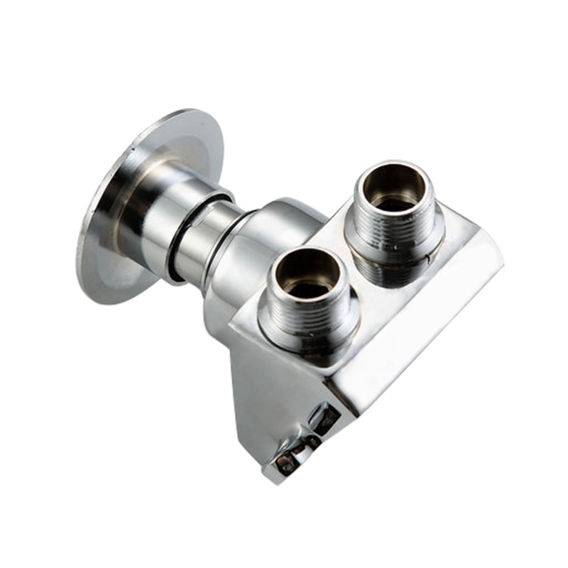 1x Copper Single Floor Foot Pedal Control Switch Valve Faucet Automatic Cold Water Tap Foot Pedal Valve for Hospitals Factories