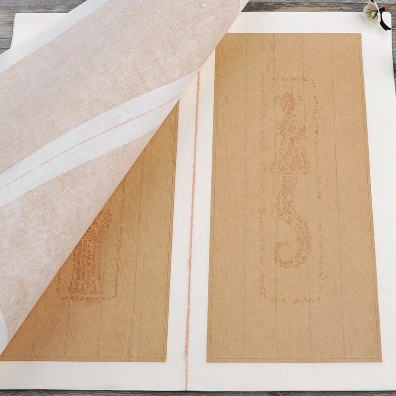 Chinese Hard Calligraphy Retro Letterhead Letterhead Chinese Small Regular Script Brush Calligraphy 40sheets/lot Xuan Paper