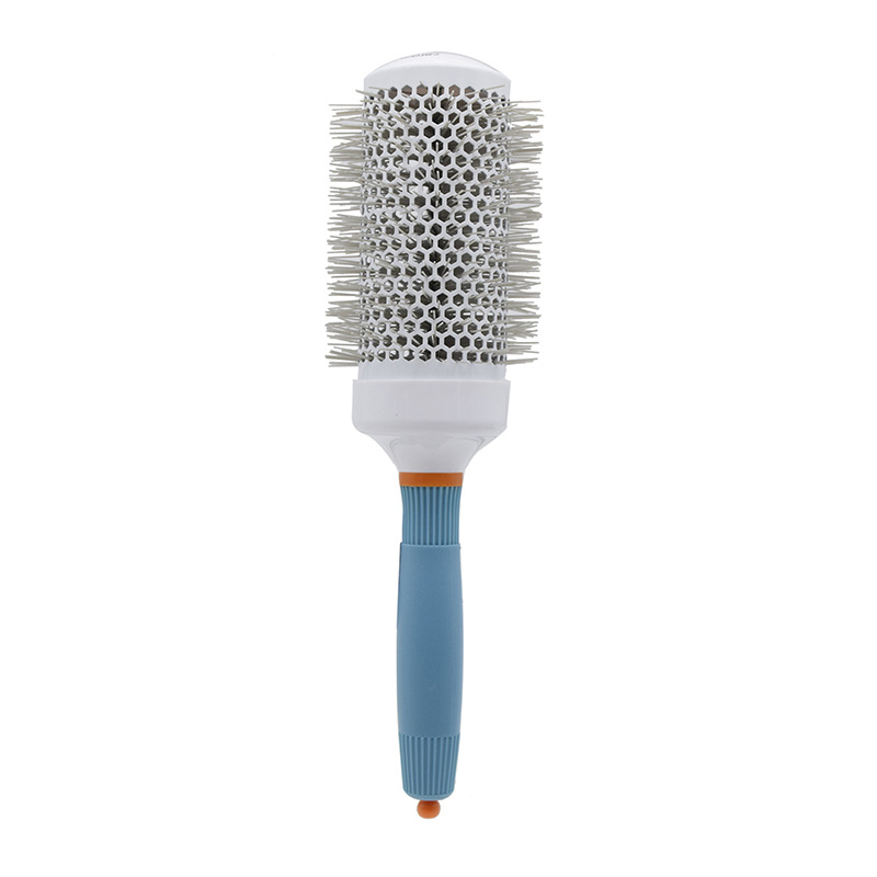 Ceramic Ion Hair Comb Salon Hair Brush Hair Styling Hairbrush Hairdressing Comb Round Curly Hair Rollers Tools Blue
