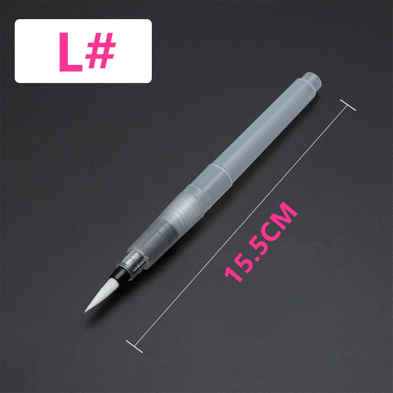 Tinta recarregável escova de tinta água tinta caneta cor da água cabeça macia caligrafia desenho pintura ilustração caneta marcador: d